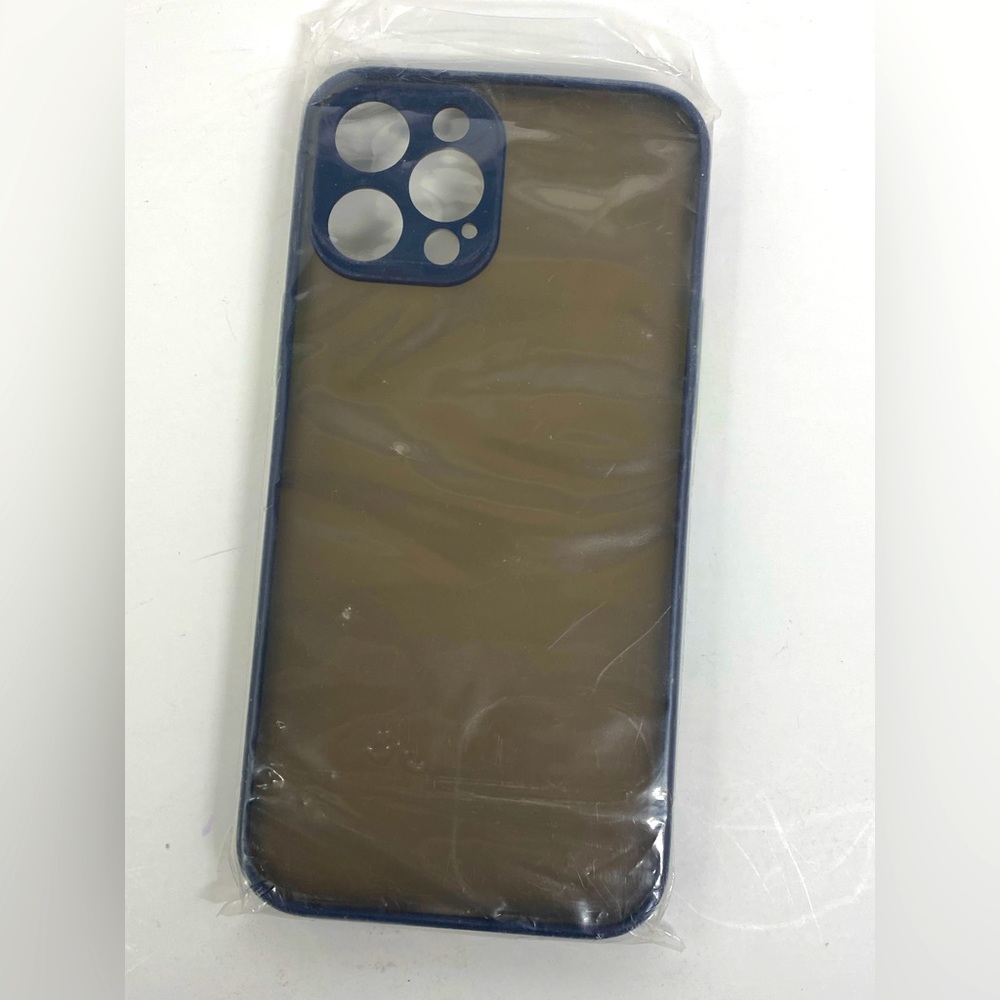 BLUE SILICONE PHONE CASE FOR IPHONE 12 PRO & 12 PRO MAX NEW UNUSED